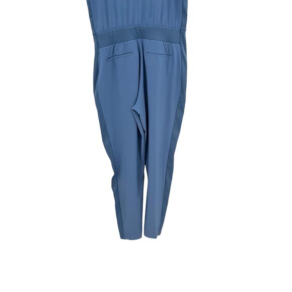 Athleta Brooklyn Jumpsuit Sleeveless Stretch Cottage Blue Size 2 - Picture 10 of 13